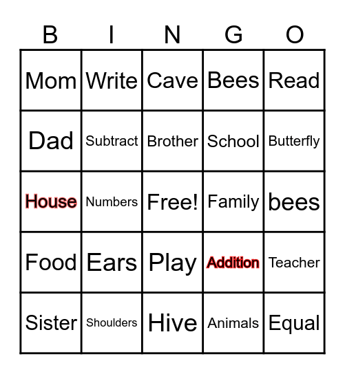Newcomer Bingo Card