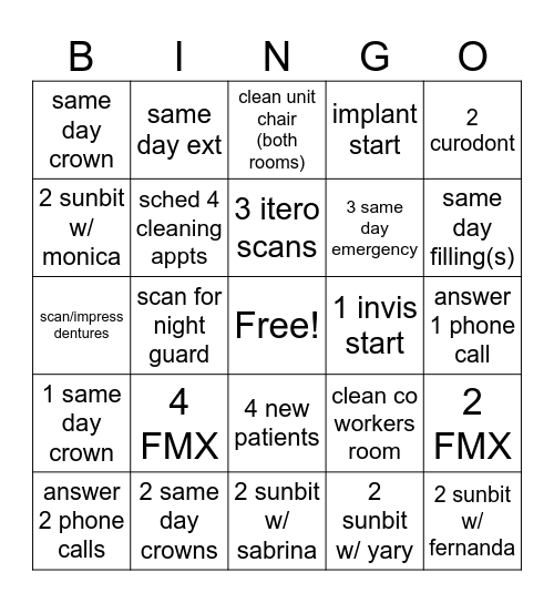 May bingo Card
