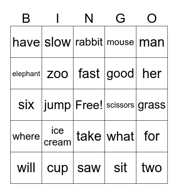 Edmark 10 Bingo Card