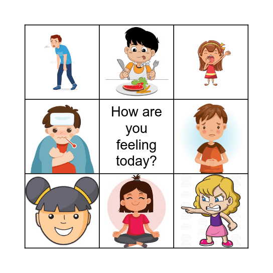 FEELINGS Bingo Card