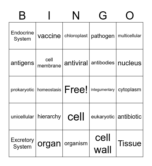 Quarter 3 Review Bingo Card