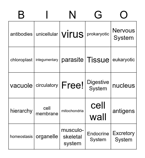 Quarter 3 Review Bingo Card