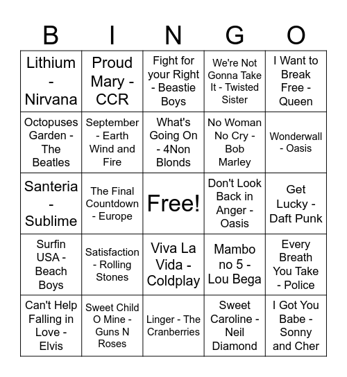Cinco De Mayo Bingo Card
