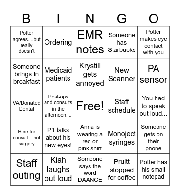 Bingo Card