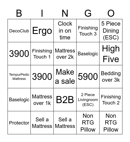 Memorial Day Bingo Card