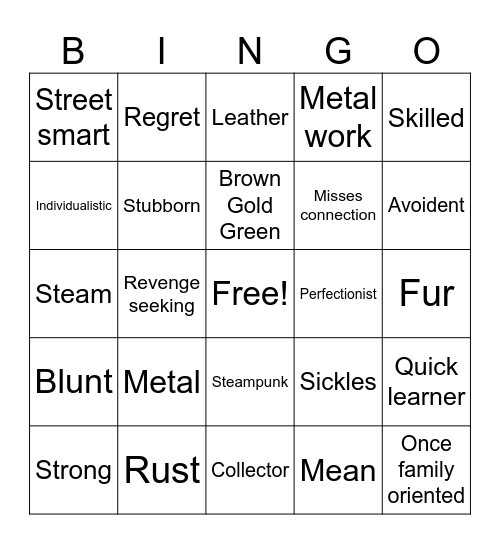 ⚙️ Sköll Bingo ⚙️ Bingo Card
