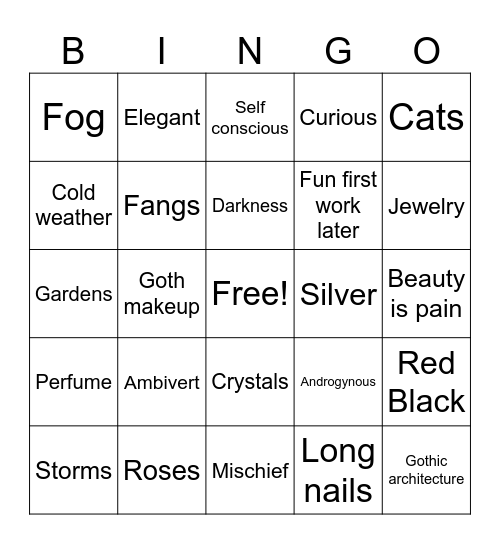 🥀 Briar Bingo 🥀 Bingo Card