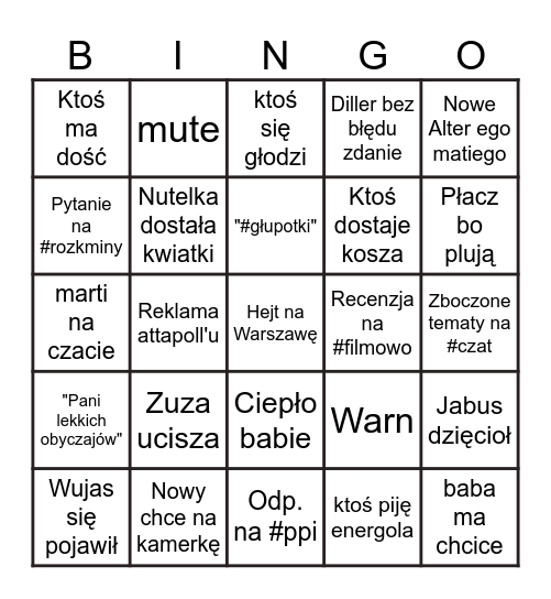 06.05 Bingo Card