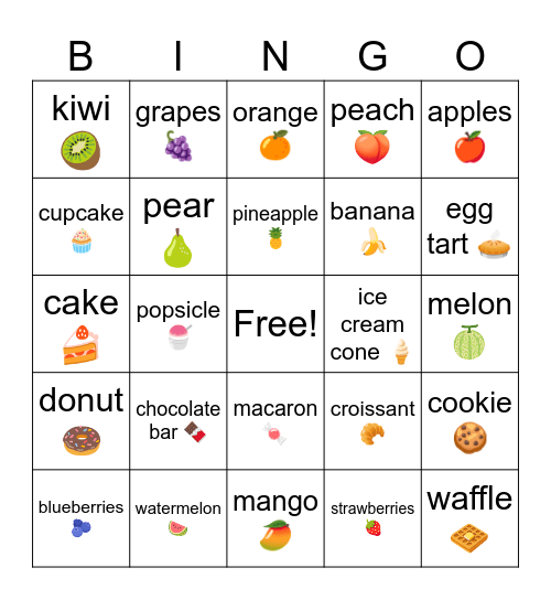 B3 L12 Key Words Bingo Card