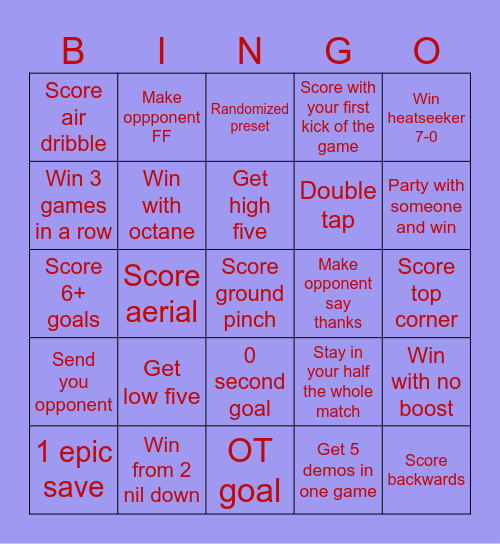 OP gold rl bingo Card