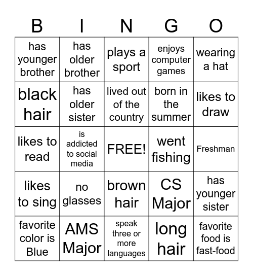 SKCS Nerd Talk!!! Bingo Card