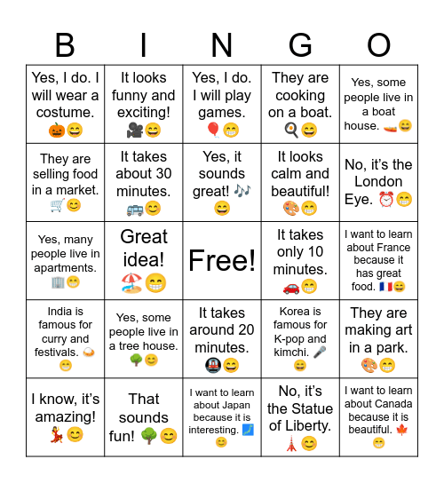 B11 L10 A Review 1-10 Bingo Card