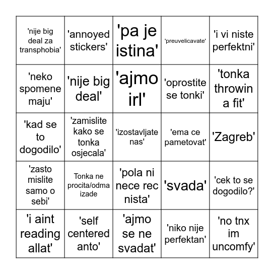 Onlyfeet Bingo Card