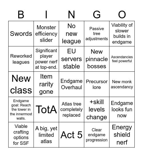 0.5 BINGO Card