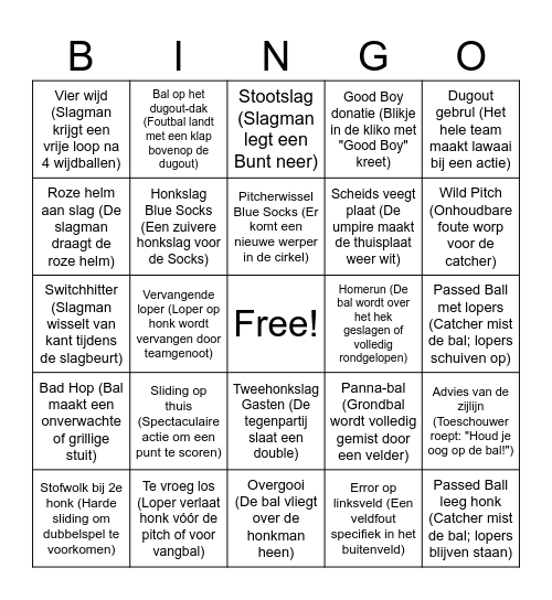 Bue-Ingo - HS2 Bingo Card