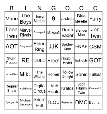 CCR BINGO Card