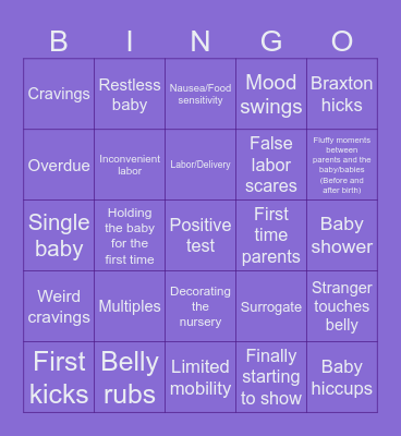 mpreg edit lmao Bingo Card