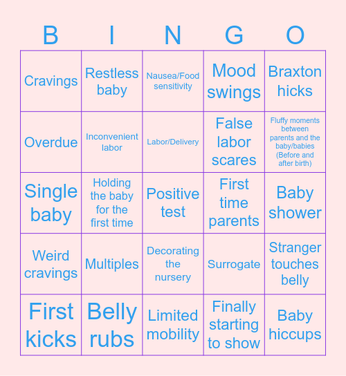 mpreg edit lmao Bingo Card