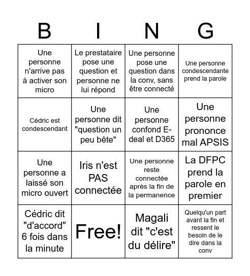 E-deal Bingo Card