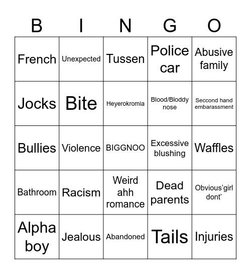 GCMM Bingo Card