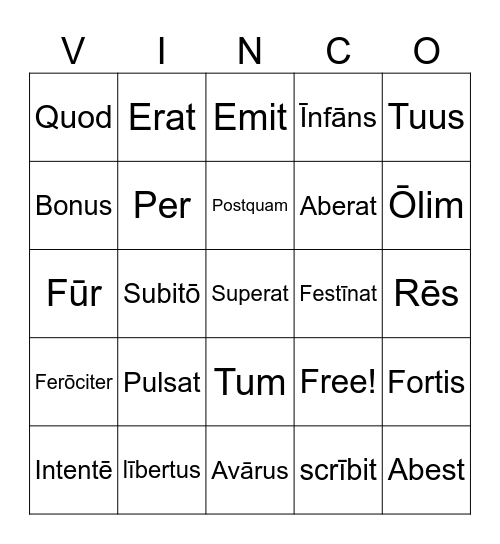 Stage 6 page 102 Bingo Card