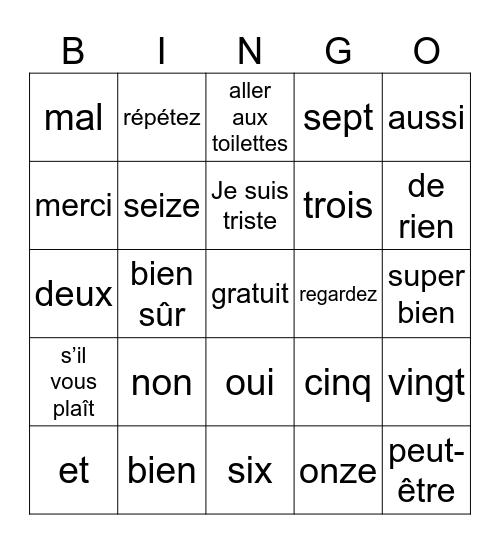 Grace Kashala Bingo Card
