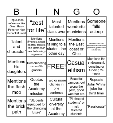 Watson Bingo Card