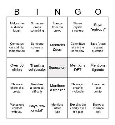 Dr. Saya Bingo Card
