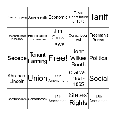 Bingo Card