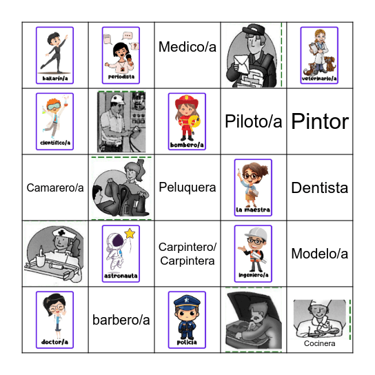 PROFESIONES- Tokeneke Bingo Card