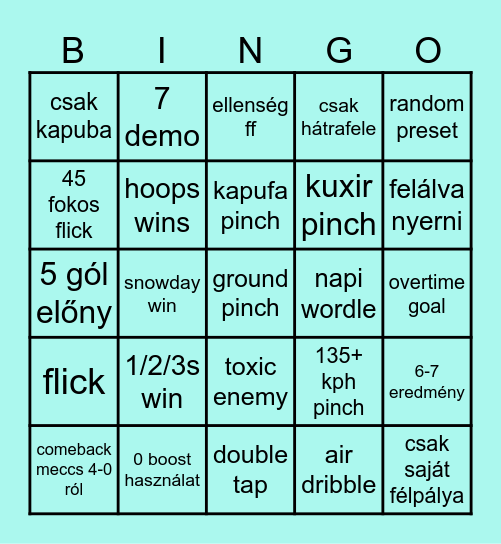 RL Bingo Card