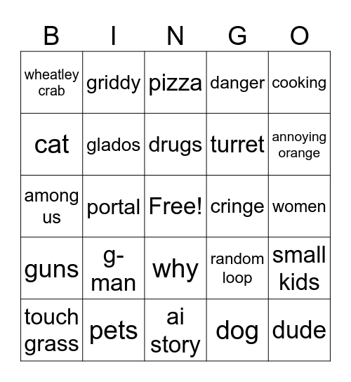 mez bingo Card