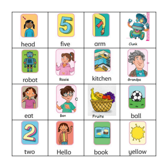 Hello, Clunk! Bingo Card