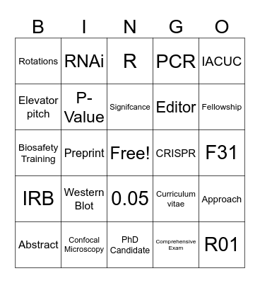 AMS End of Year Social BINGO Card