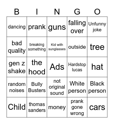 Vine Bingo Card
