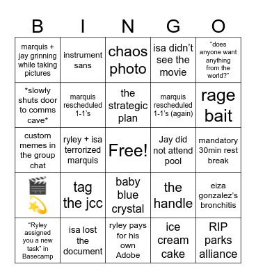 CONTENT Bingo Card