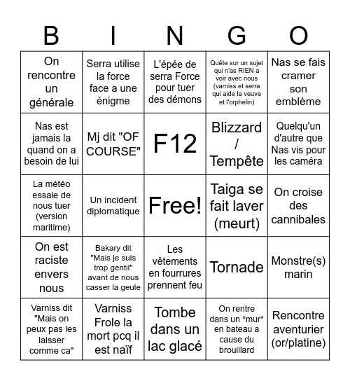 Bingo Card