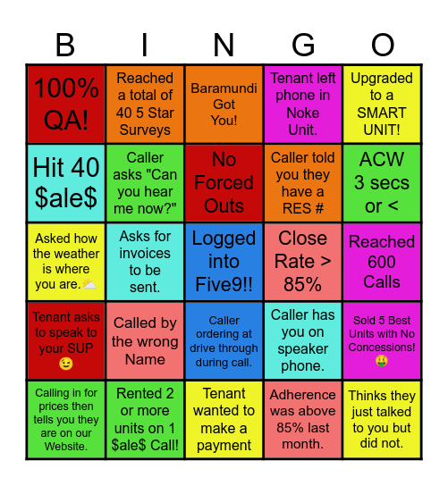 $ale$ BINGO! Bingo Card