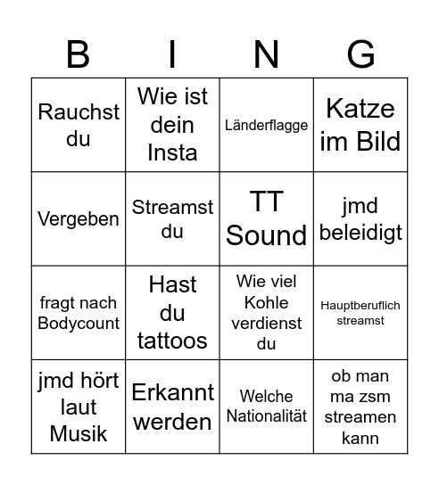 OME BINGO Card