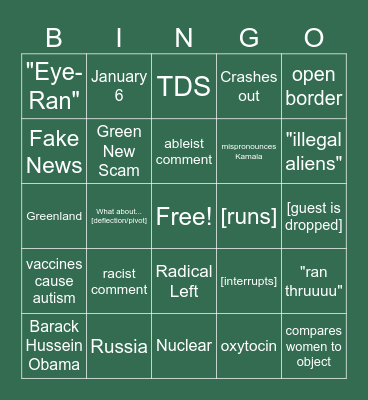 Live Bingo Card