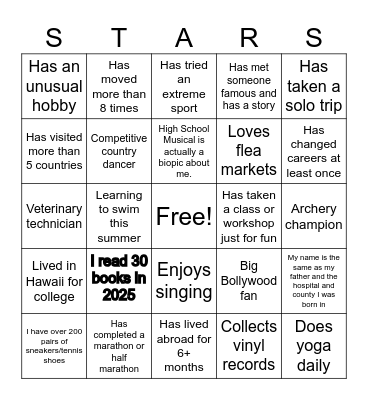 Bingo Card