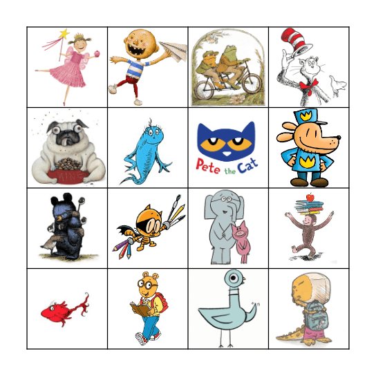 Library Bingo Card