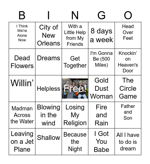 Live! Music Bingo W/ The LangWelz Bingo Card