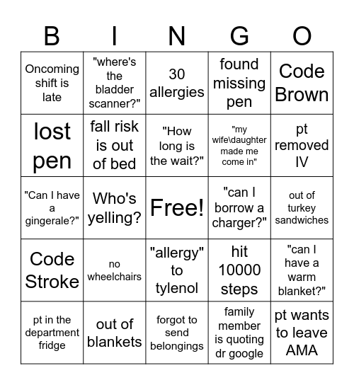 ED BINGO Card