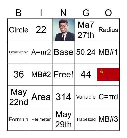 Math Bingo 5/6/2 Bingo Card