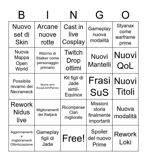 Bingo Devstream Bingo Card
