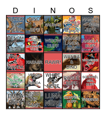 SEASON 8.0 Bingo Card