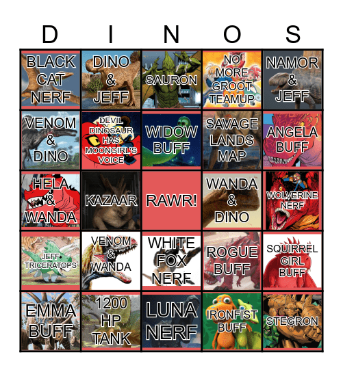 SEASON 8.0 Bingo Card