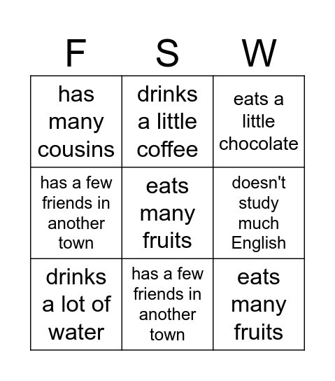 Find someone who... Bingo Card