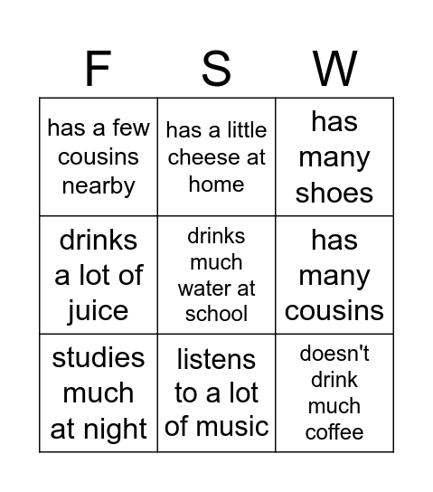 Find someone who... Bingo Card